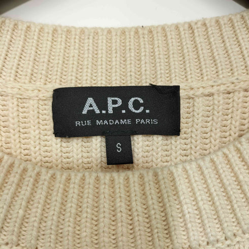 アーペーセー A.P.C. エルボーパッチ コットンニット レディース import:S
