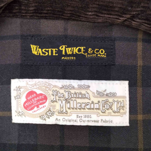 ウエストトゥワイス WASTE TWICE the British Millerain製 オイルド ジャケット メンズ UK:38