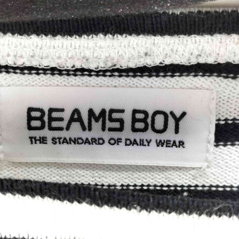 ビームスボーイ BEAMS BOY エルボーパッチ バスク ロングスリーブ カットソー レディース FREE