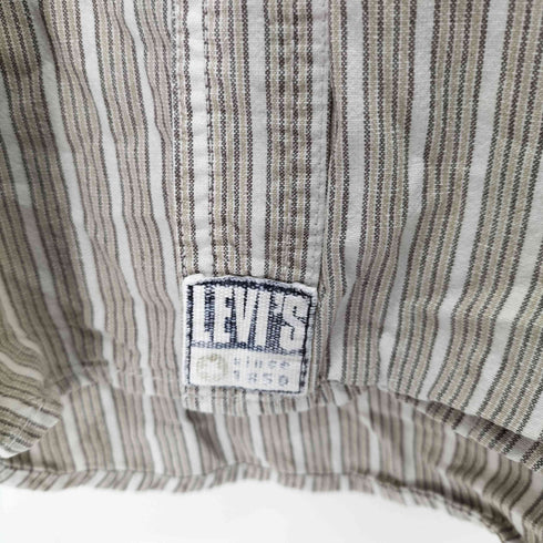 リーバイス Levis 90S バンドカラーL/Sストライプシャツ メンズ JPN:L