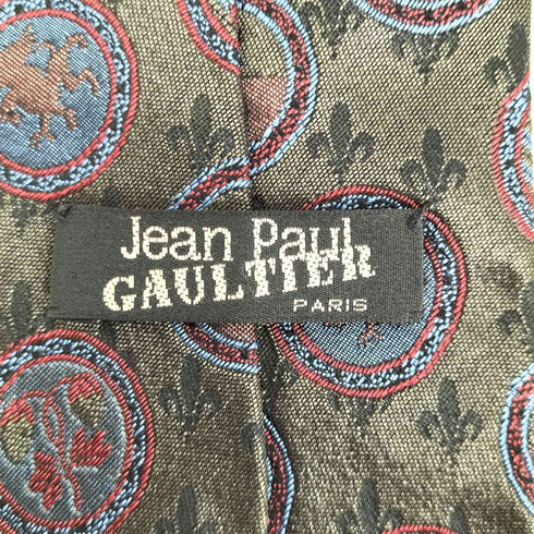 ジャンポールゴルチエオム Jean Paul GAULTIER HOMME 90S紋章柄 ネクタイ メンズ