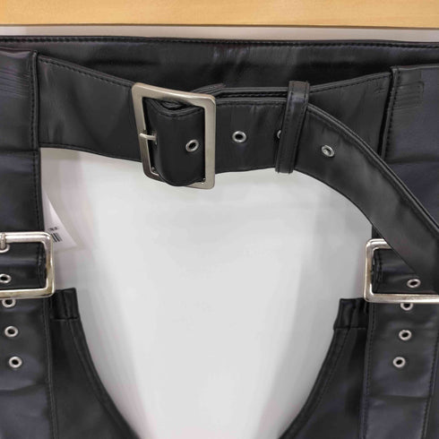 コムデギャルソンオムプリュス COMME des GARCONS HOMME PLUS AD2019 19AW フェイクレザーチャップス メンズ JPN:M