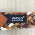 ANGLO イングランド製 編み込みレザーベルト メンズ
