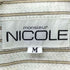 ニコル NICOLE レギュラーカラーストライプシャツ メンズ import:M