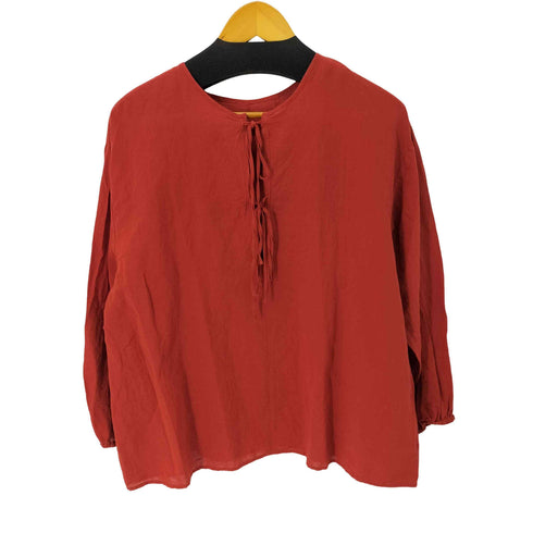 ユニ yuni コットンリネン L/S ブラウス レディース FREE