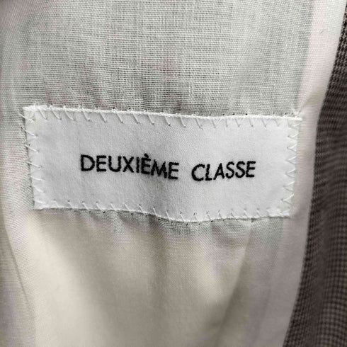 ドゥーズィエムクラス DEUXIEME CLASSE 2B背抜きリネンテーラードジャケット 千鳥格子 メンズ FREE