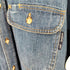 ケンゾージーンズ KENZO JEANS 北斎タグ バック刺繍 デニムシャツ メンズ FREE