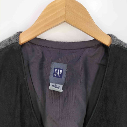 ギャップ Gap ニット切替 スウェードレザー ベスト メンズ import:L