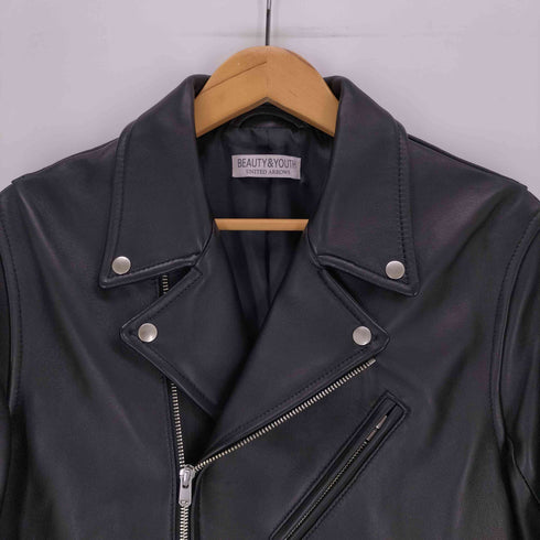 ビューティーアンドユースユナイテッドアローズ BEAUTY & YOUTH UNITED ARROWS シープレザー ダブルライダースジャケット メンズ JPN:L