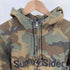 サニーサイダー SUNNY SIDER ロゴ プリント カモ 迷彩柄 ジップアップ パーカー メンズ import:M