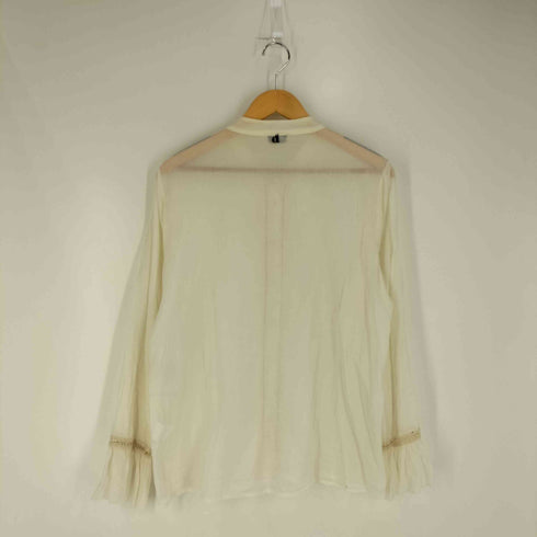 DIXIE イタリア製 フリンジ シアー シャツ ブラウス レディース import:M