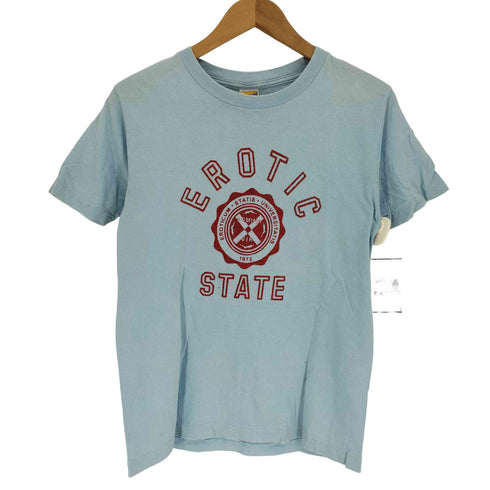 スタンダードカリフォルニア STANDARD CALIFORNIA EROTIC STATE フロッキープリント クルーネック Tシャツ メンズ JPN:S