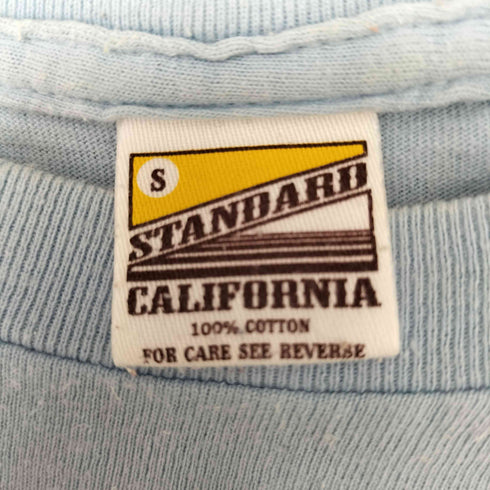 スタンダードカリフォルニア STANDARD CALIFORNIA EROTIC STATE フロッキープリント クルーネック Tシャツ メンズ JPN:S