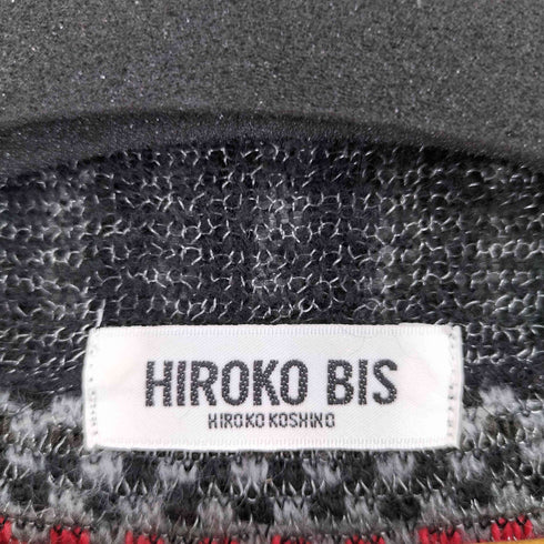 ヒロコビス HIROKO BIS モヘア混 シアーボーダーニット レディース 11