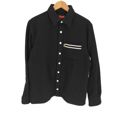 サニーサイダー SUNNY SIDER ロゴタブ ウール L/S シャツ メンズ import:M