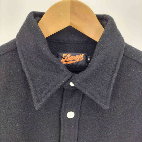 サニーサイダー SUNNY SIDER ロゴタブ ウール L/S シャツ メンズ import:M