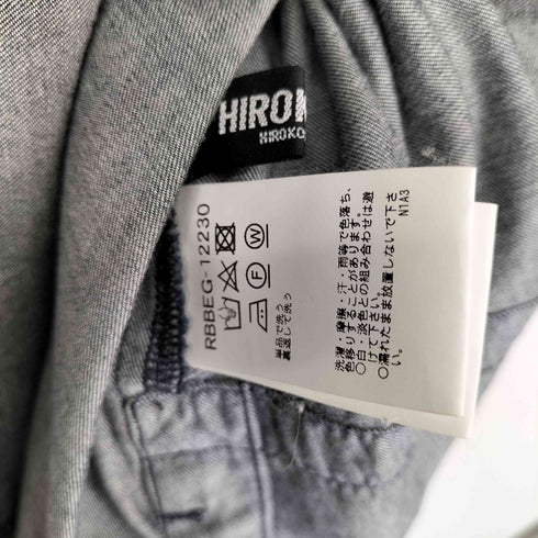 ヒロコビス HIROKO BIS インディゴデニムロングシャツ レディース 9