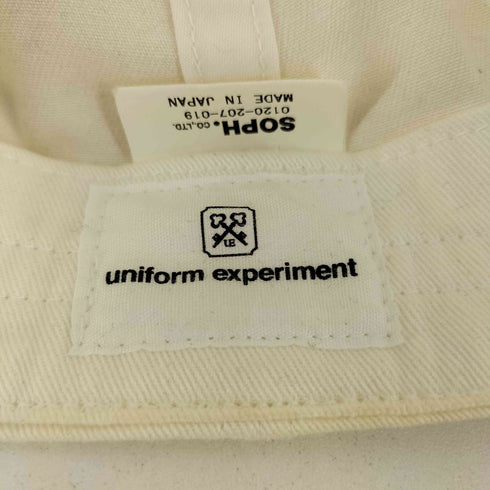 ユニフォームエクスペリメント uniform experiment COTTON TWILL LOGO CAP メンズ