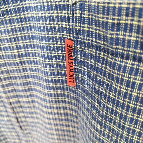 ラッキーストライク LUCKY STRIKE 90S フロントポケット チェックコットンジャケット メンズ import:M