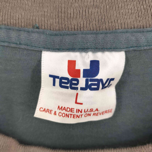 TEE JAYS USA製 ワンポイント リンガーTEE メンズ import:L