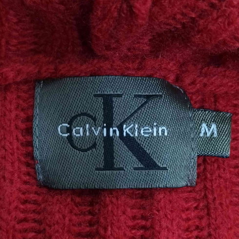 カルバンクライン CALVIN KLEIN ウール ニット ダッフルコート メンズ import:M