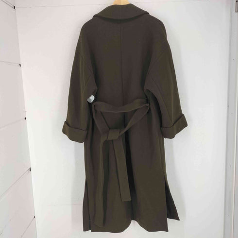 ザラ ZARA MANTECO ウールベルテッドコート レディース import:M