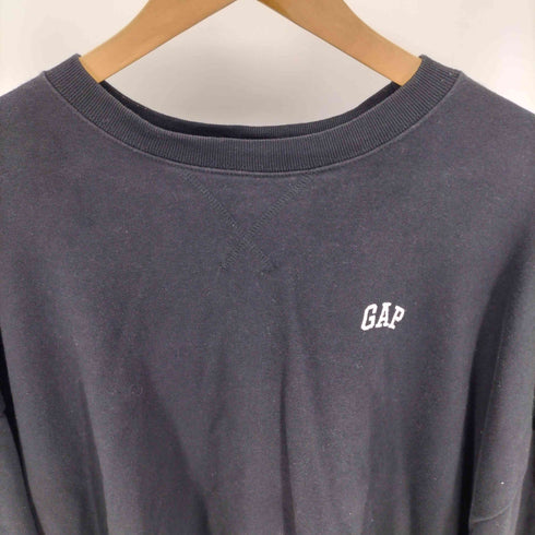 ギャップ Gap 22AW OV VOLUME TRUE ロゴ 刺繍 クルーネック スウェット メンズ import:XL