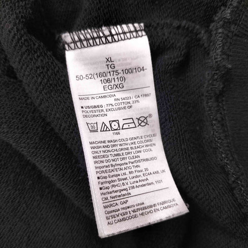 ギャップ Gap 22AW OV VOLUME TRUE ロゴ 刺繍 クルーネック スウェット メンズ import:XL