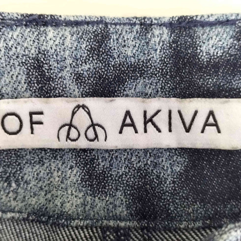 OF AKIVA ブリーチ ダイダイ ワイドレッグ バギーデニム レディース JPN:L