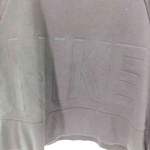 ナイキ NIKE エンボス加工ロゴ DRI-FIT ラグランスウェット レディース import:L