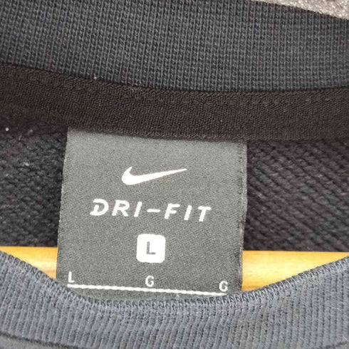 ナイキ NIKE エンボス加工ロゴ DRI-FIT ラグランスウェット レディース import:L