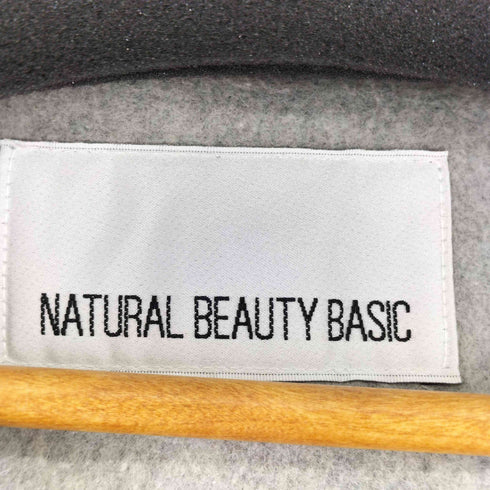 ナチュラルビューティーベーシック NATURAL BEAUTY BASIC ファーポケット ノーカラーコート レディース JPN:S