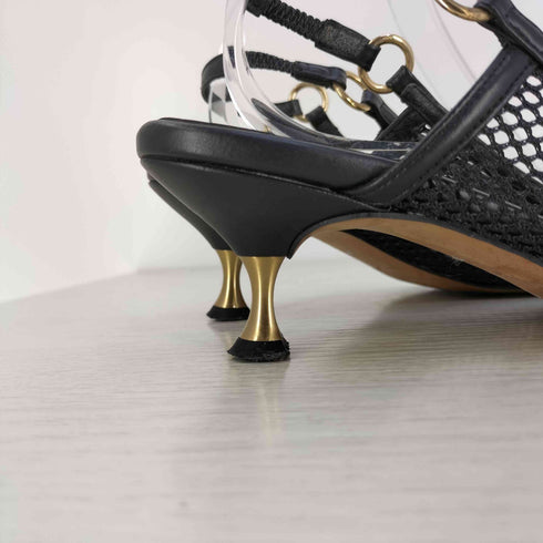 ルタロン GRISE Le Talon 5cmポインテッドメッシュスリングバック レディース JPN:24