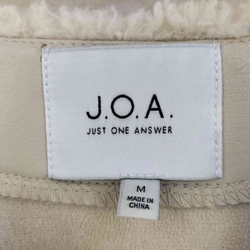 J.O.A. スナップボタン ノーカラーボアジャケット レディース JPN:M