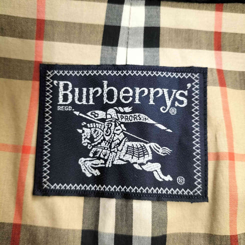 バーバリーズ BURBERRYS 紺タグ エポレット付き 裏地ノバチェック トレンチコート メンズ 92 170