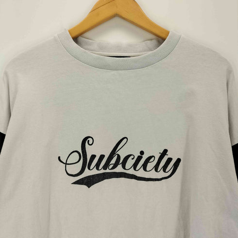 サブサエティ Subciety バイカラーロゴカットソー メンズ JPN:XL