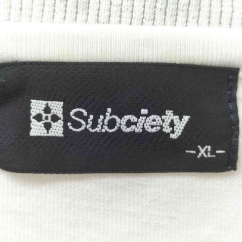 サブサエティ Subciety バイカラーロゴカットソー メンズ JPN:XL