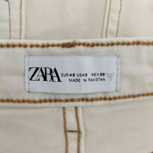 ザラ ZARA ジッパーフライ デニムパンツ レディース EUR:40-42