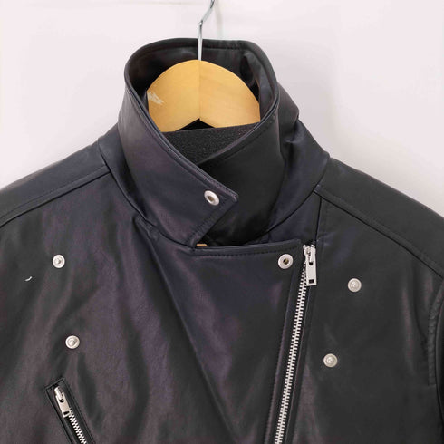 ユニクロ UNIQLO フェイクレザーダブルライダースジャケット レディース JPN:L