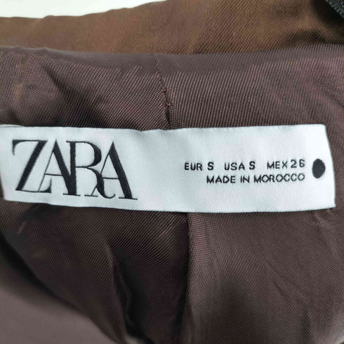 ザラ ZARA サテンテーラードジャケット レディース import:S