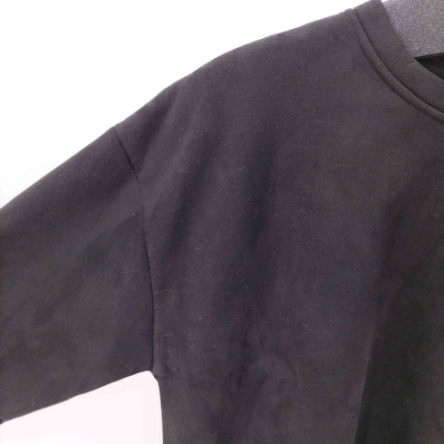 スウェードライククルーネックスウェット メンズ 3XL