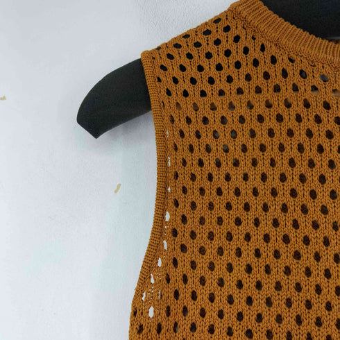 アズールバイマウジー AZUL by moussy MESH KNIT VEST/メッシュニットベスト レディース FREE