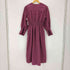 ガニー Ganni Seersucker Check V-neck Gathered Midi Dress レディース JPN:34