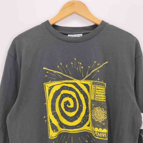 ガニー Ganni future jersey long sleeve tee レディース JPN:M