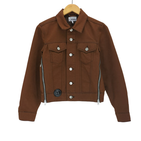 ガニー Ganni zip denim jacket レディース JPN:34