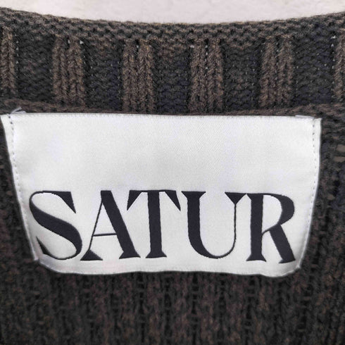 SATUR ケーブルニット メンズ
