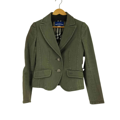 バーバリーブルーレーベル BURBERRY BLUE LABEL 裏地チェック テーラードジャケット レディース 38