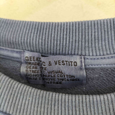Geekchic & Vestito 製品染め クルーネックスウェット メンズ