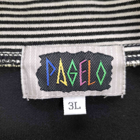 パジェロ PAGELO IO ANDRO AL 刺繍 ジップアップベスト メンズ 3L