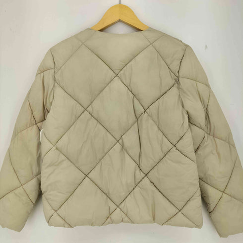 ザラ ZARA オーバーサイズ ノーカラー キルティング 中綿ジャケット レディース 36